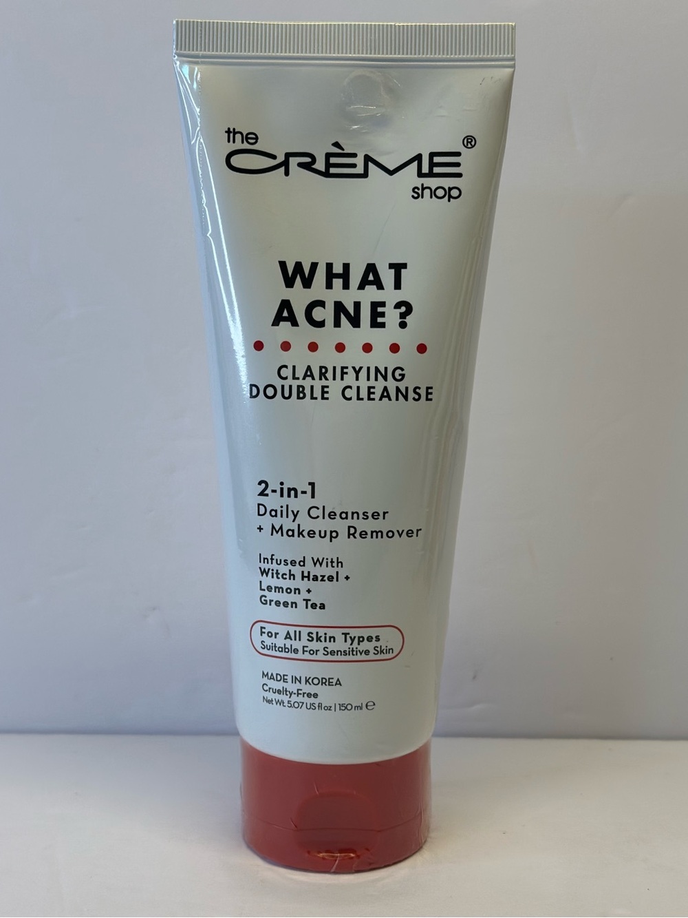 the Crème Shop, What Acne? Clarifying Double Cleanse 2 in 1 cleanser